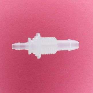 1315405 (Reduction Barbed Bulkheads - Thread: 1/4" NPSM  Barb1: 1/4"  Barb2: 5/32"  Material: Polypropylene)