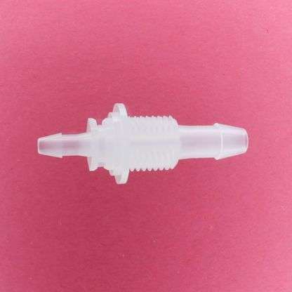 1315405 (Reduction Barbed Bulkheads - Thread: 1/4" NPSM  Barb1: 1/4"  Barb2: 5/32"  Material: Polypropylene)