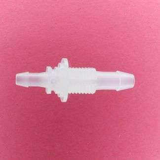1315505 (Reduction Barbed Bulkheads - Thread: 1/4" NPSM  Barb1: 1/4"  Barb2: 3/16"  Material: Polypropylene)