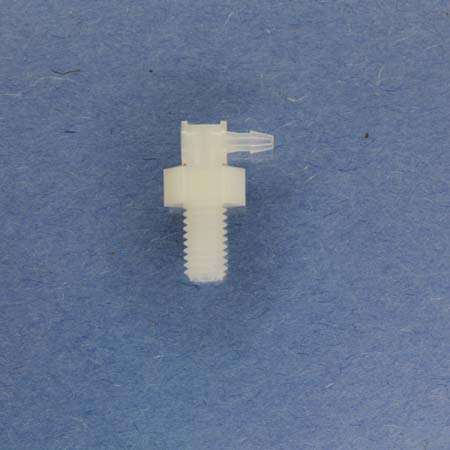 Tube ID White Nylon pack of  25 Value Plastic PMK210-1 Barbed Tube Fitting Threaded Adapter Panel Mount 10-32 UNF X 1/16 1.6 mm 