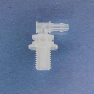 1324307 (Panel Mounts Elbow - Thread: 5/16-24 UNF Barb: 1/8" Material: Natural Nylon)